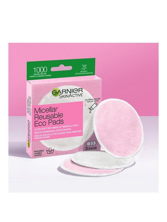 stillFront image of garnier-micellar-reusable-make-up-remover-eco-pads-3-micro-fibre-pads