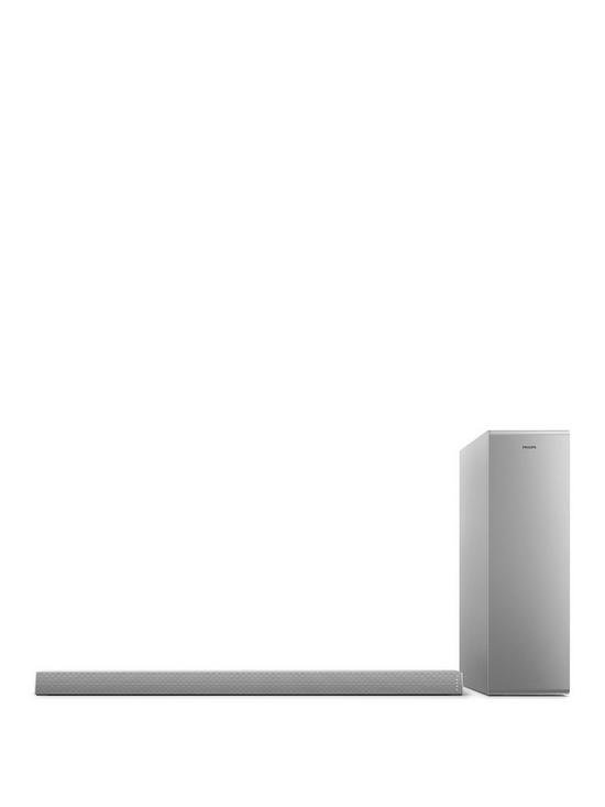 front image of philips-tab6405-slim-sound-bar-with-21-ch-wireless-subwoofer