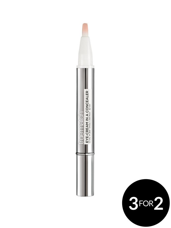 front image of loreal-paris-true-match-eye-cream-in-a-concealer