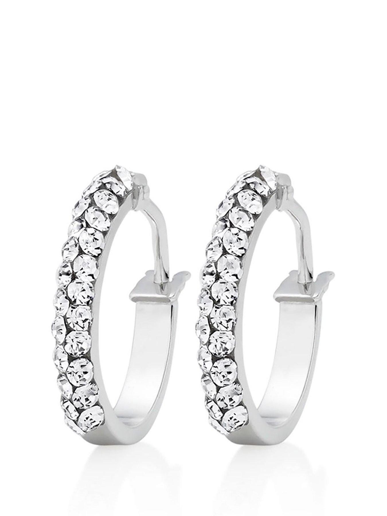 White gold earrings on sale beaverbrooks