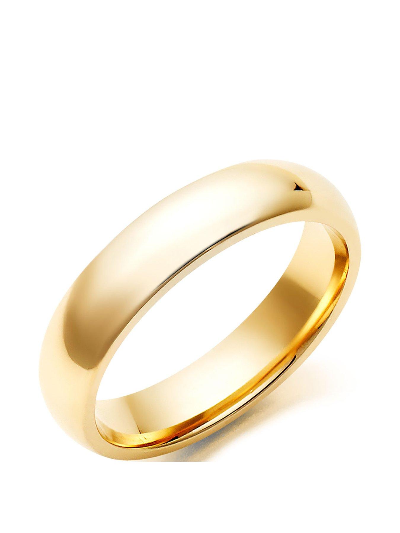 Beaverbrooks 9ct Gold Men's Wedding Ring