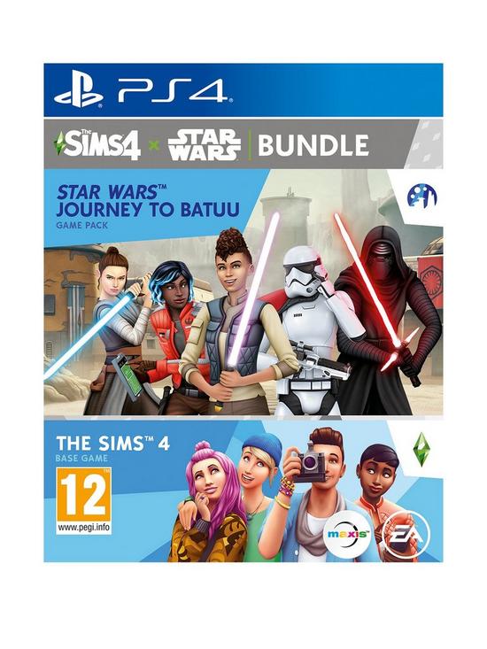 front image of playstation-4-the-sims-4-star-wars-journey-to-batuu-base-game-and-game-pack-bundle--ps4