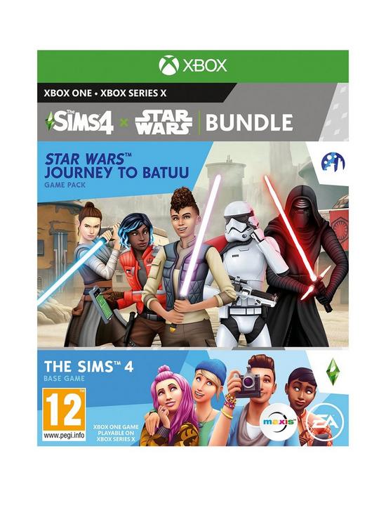front image of xbox-one-the-sims-4-star-wars-journey-to-batuu-base-game-and-game-pack-bundle