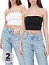  image of everyday-2-pack-bandeau-blacknbspwhite