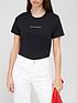  image of calvin-klein-jeans-short-sleeve-cnnbspt-shirtnbspwith-back-logo-black