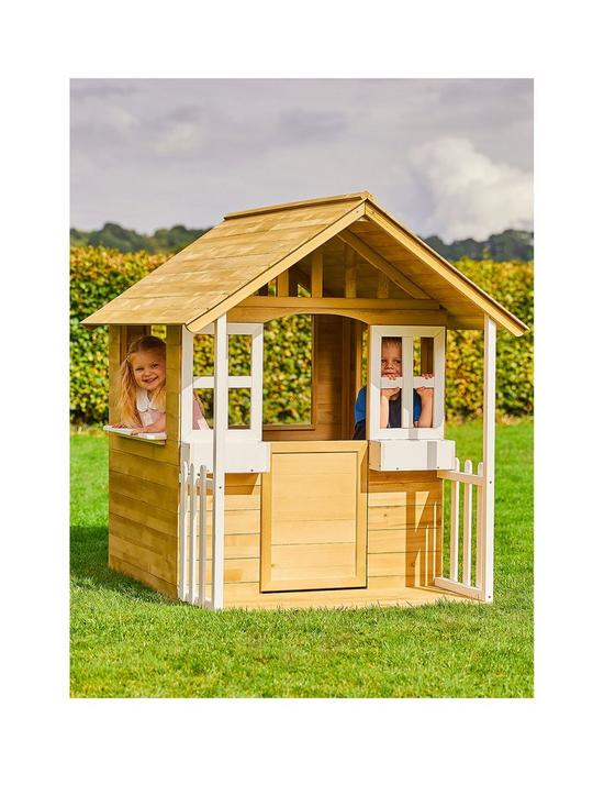 stillFront image of tp-wooden-cubby-playhouse-with-verandanbsp