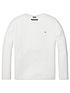  image of tommy-hilfiger-boys-long-sleeve-essential-flag-t-shirt-white