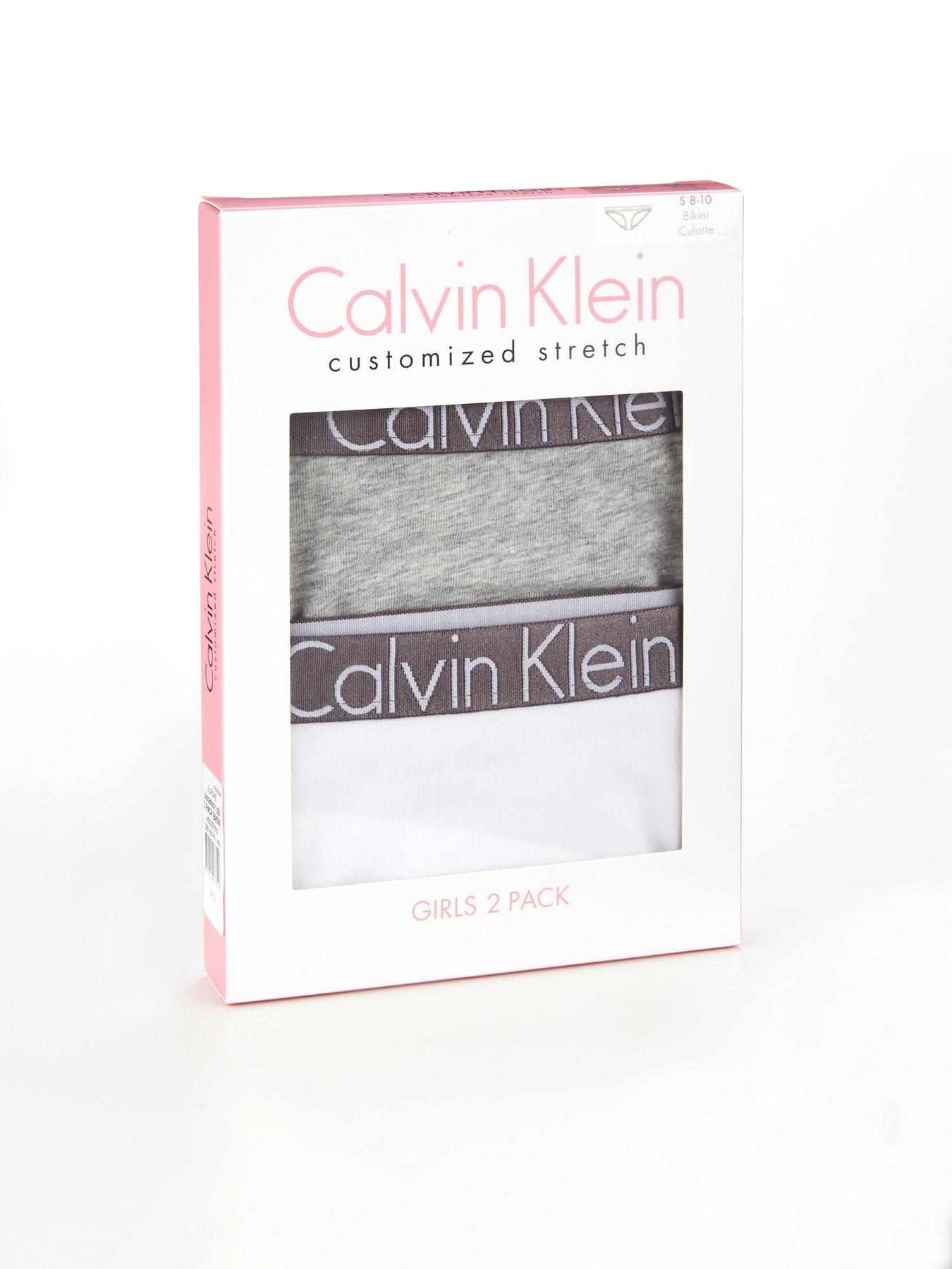  image of calvin-klein-girls-2-pack-bikini-brief-whitegrey