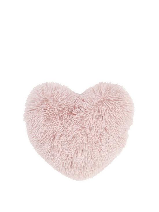 front image of catherine-lansfield-cuddly-heart-cushion