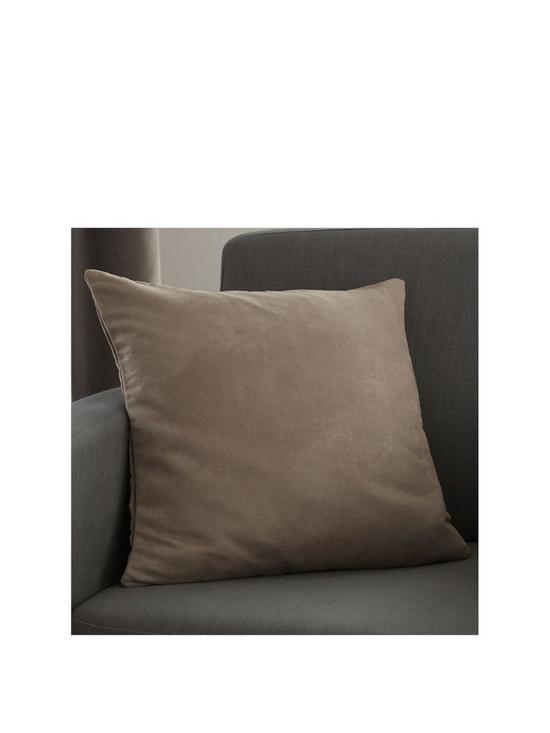 front image of catherine-lansfield-faux-suede-cushion