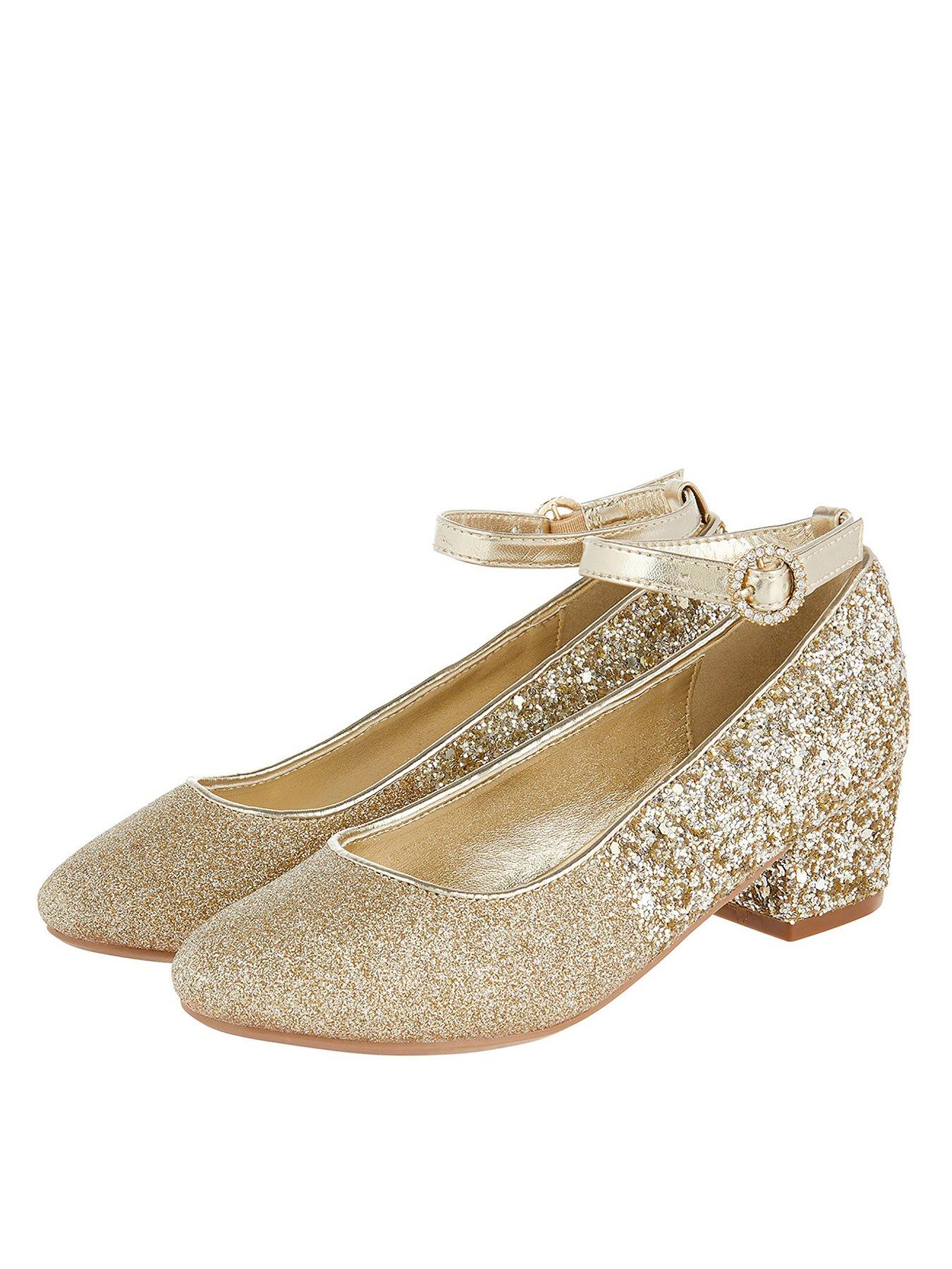 girls gold glitter shoes