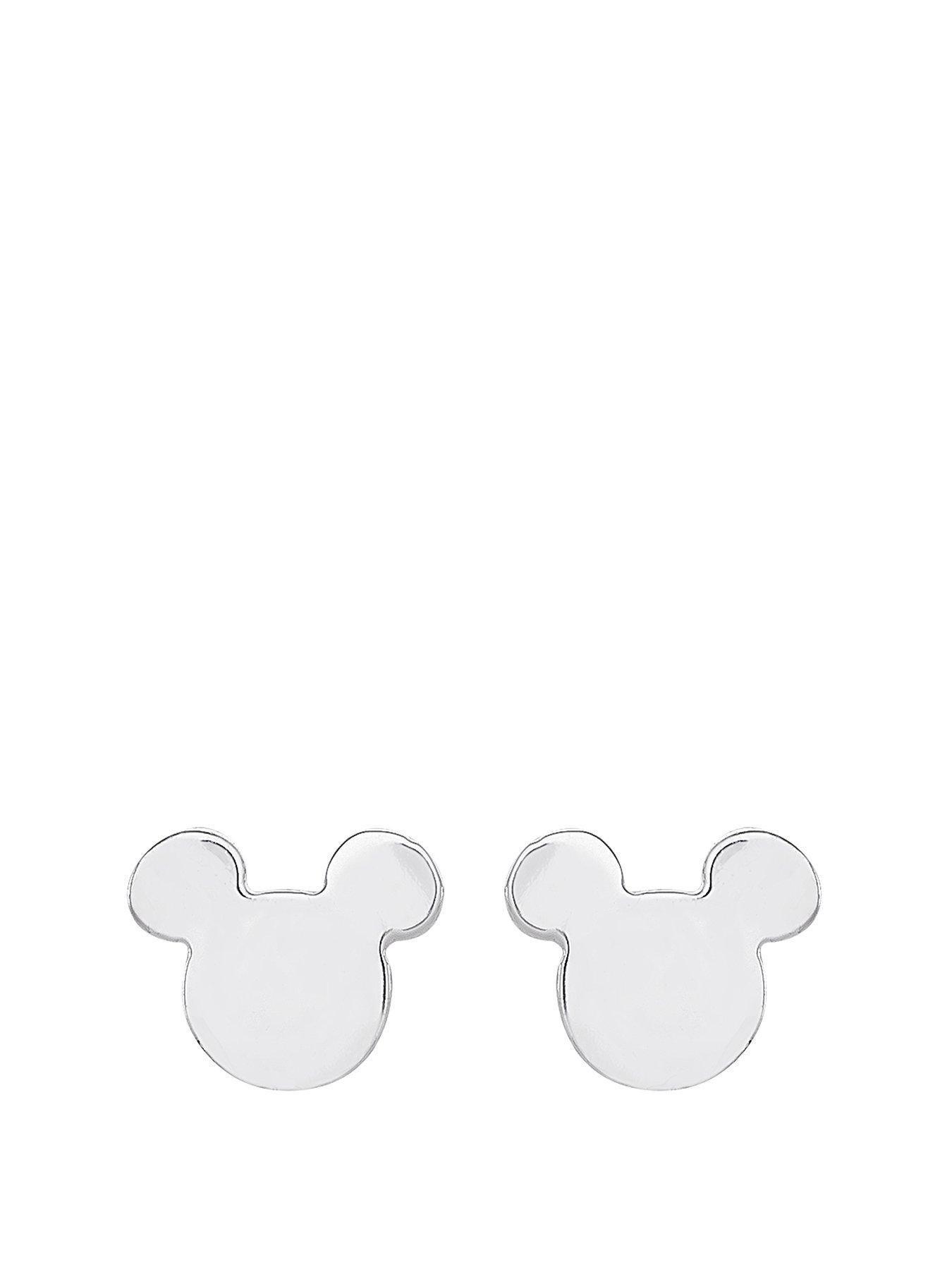 undefined Mickey Mouse Sterling Silver Stud Earrings