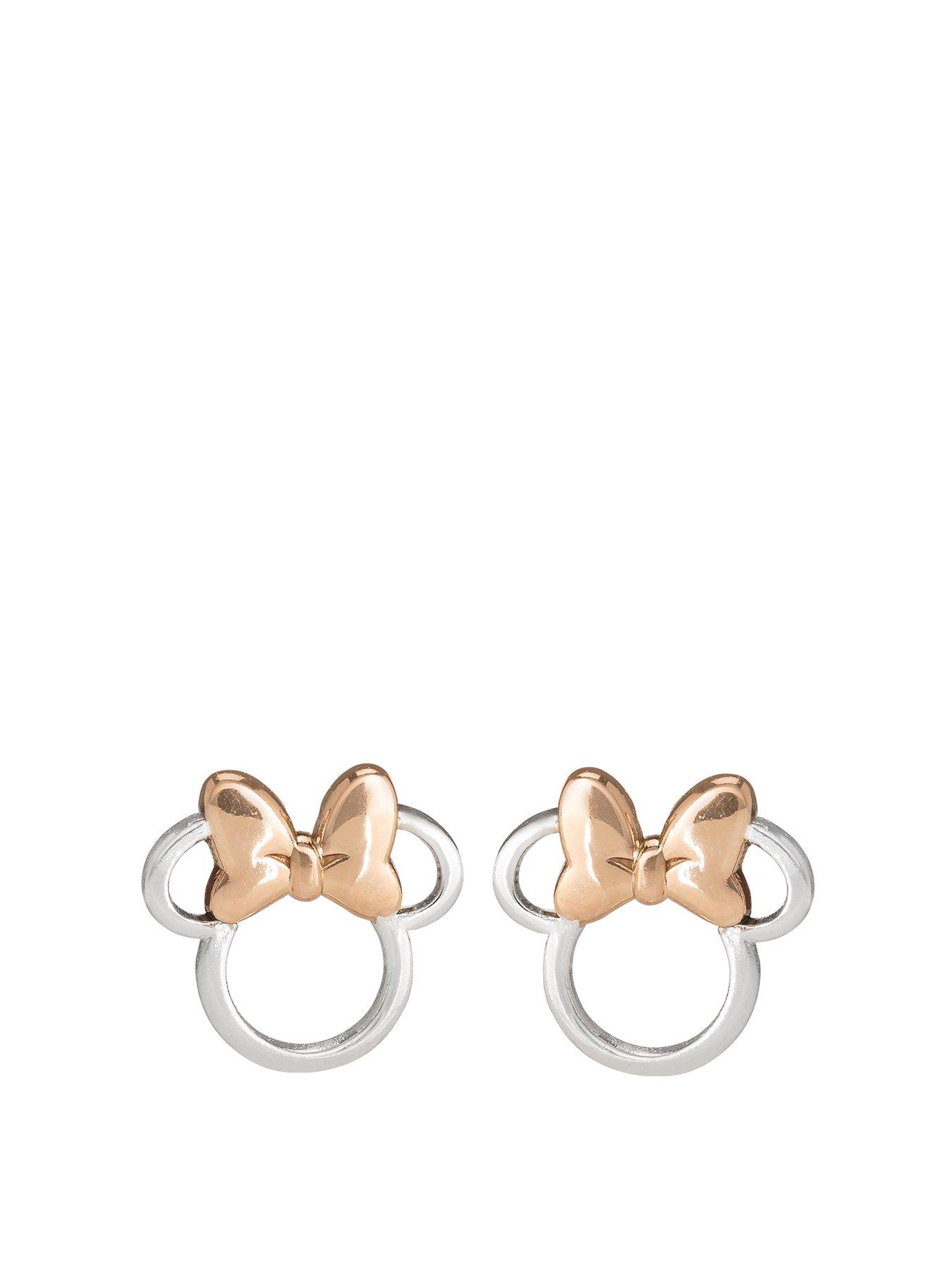 White gold disney earrings sale