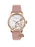  image of radley-botanical-floral-white-and-rose-gold-dog-charm-dial-pink-leather-strap-ladies-watch