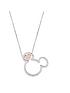  image of disney-mickey-mouse-sterling-silver-open-crystal-and-rose-gold-crystal-heart-pendant-necklace