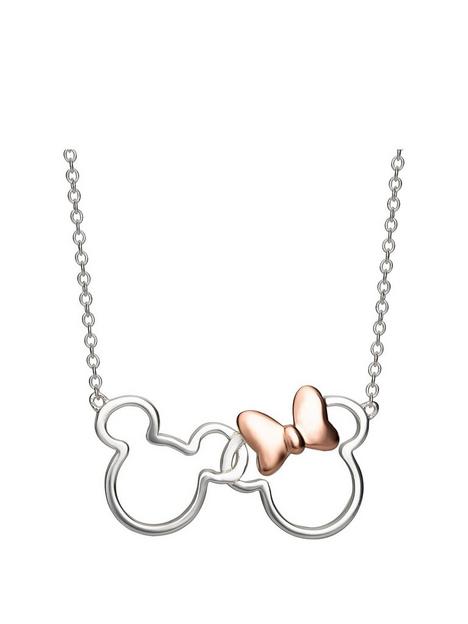 disney-mickey-and-minnie-linking-sterling-silver-and-rose-gold-bow-necklace