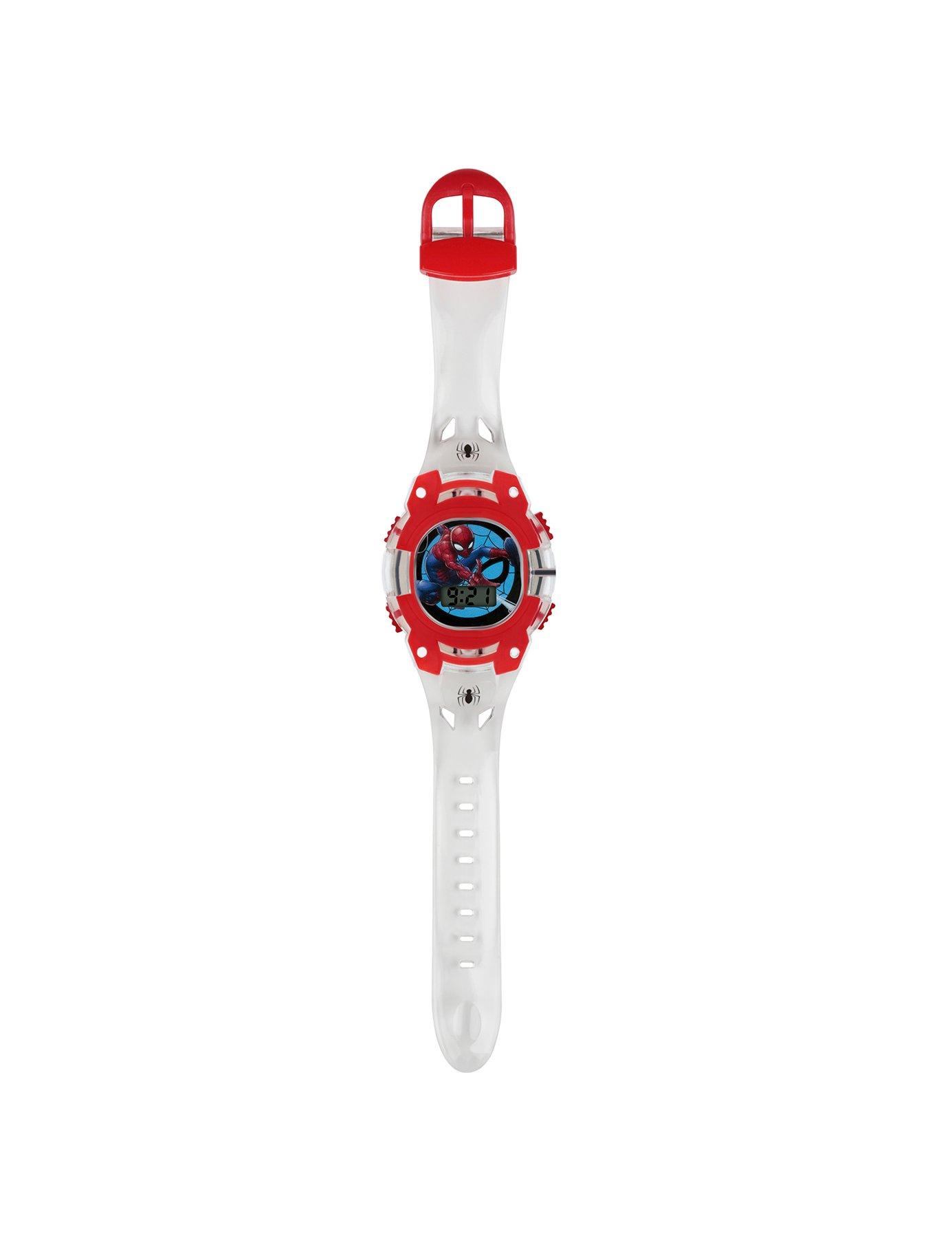 Disney Spiderman Digital Dial Light Up Strap Kids Watch