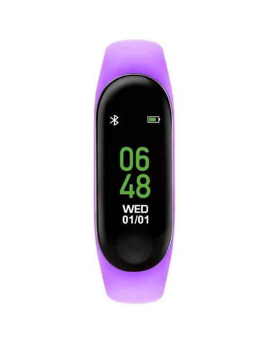 front image of tikkers-activity-trackernbsppurple-silicone-strap-kids-watch