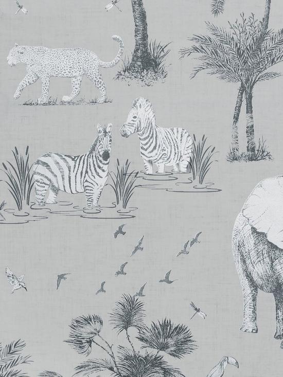 front image of arthouse-safari-lagoon-grey-wallpaper