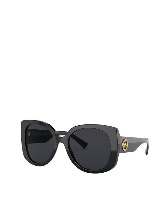 front image of versace-oversized-sunglasses--nbspblack