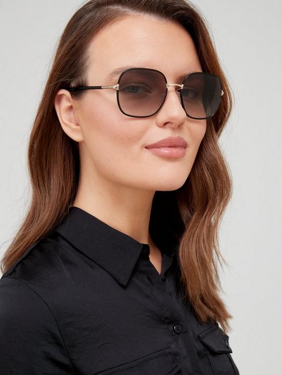 front image of prada-round-sunglasses-blacknbsp