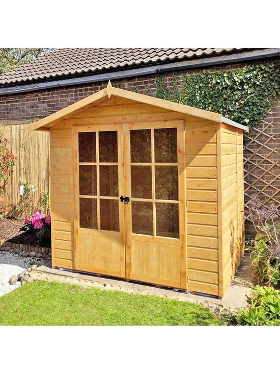 stillFront image of shire-lumley-shiplap-dip-treated-summerhouse-7x5ft