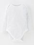  image of mini-v-by-very-baby-unisex-5-pack-long-sleeve-essentials-bodysuits-grey-mixnbsp