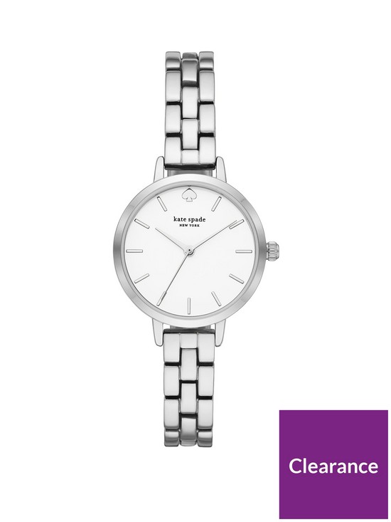 front image of kate-spade-new-york-metro-silver-dial-silver-bracelet-watch