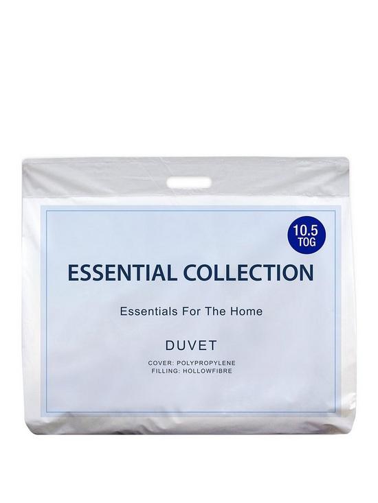 front image of everyday-essentials-105-tog-duvet-white
