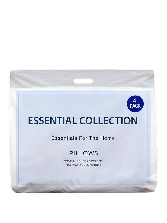 front image of everyday-essentials-pack-of-4-pillows-white
