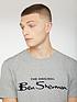  image of ben-sherman-signature-flock-t-shirtnbsp--grey