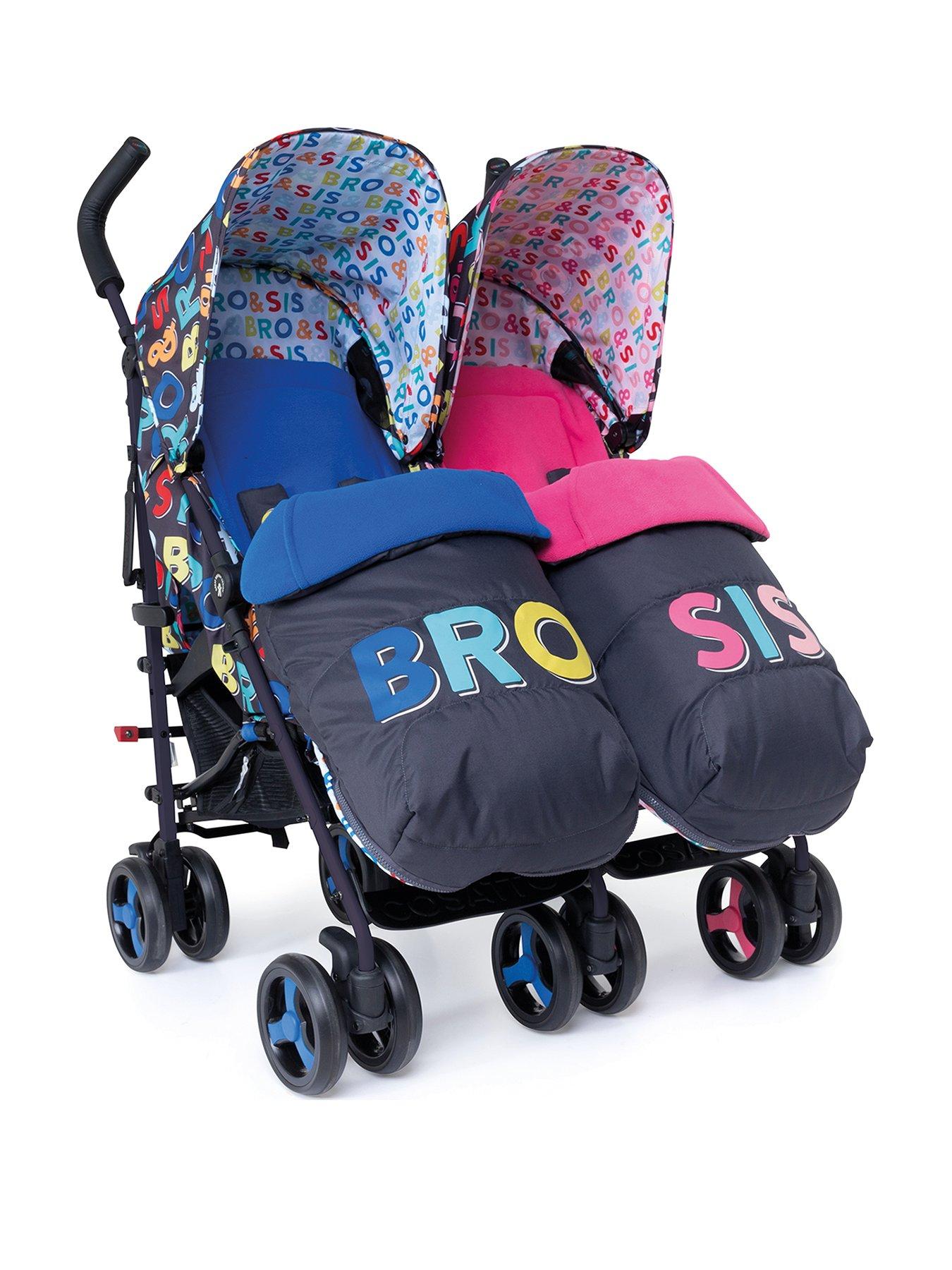 parent facing twin pram