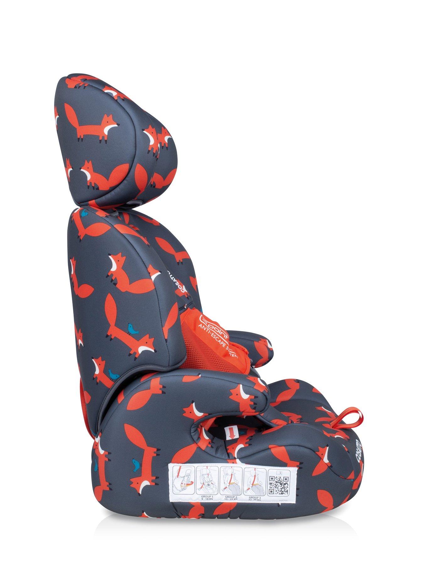 Image 4 of 5 of Cosatto Zoomi Group 123 Car Seat (9-36kg) - Charcoal Mister Fox