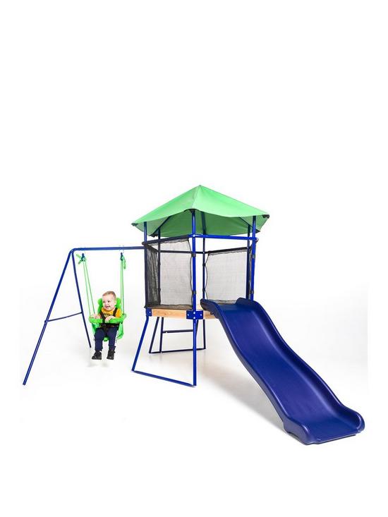 front image of sportspower-toddler-swing-climber-amp-slide