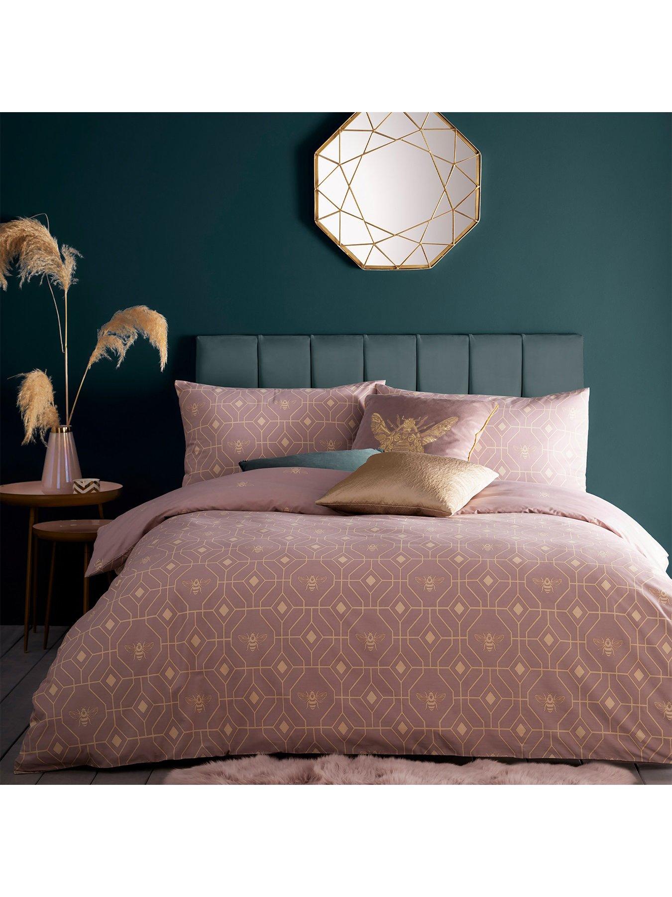 undefined Bee Deco Duvet Set Sb - Blush