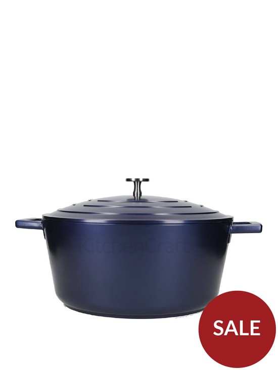 front image of masterclass-cast-aluminium-28-cm-casserole-dish-with-lid