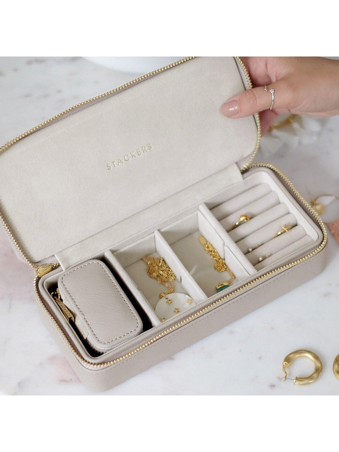 Image 2 of 3 of Stackers Large &amp; Petite Travel Box - Taupe
