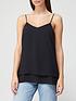  image of v-by-very-valuenbspdouble-layer-basic-cami-black
