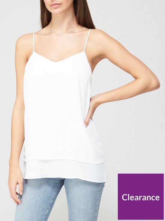 front image of v-by-very-valuenbspdouble-layer-basic-cami-ivory