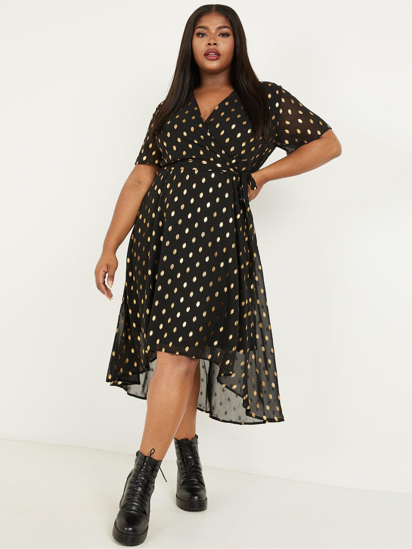 quiz curve black dress