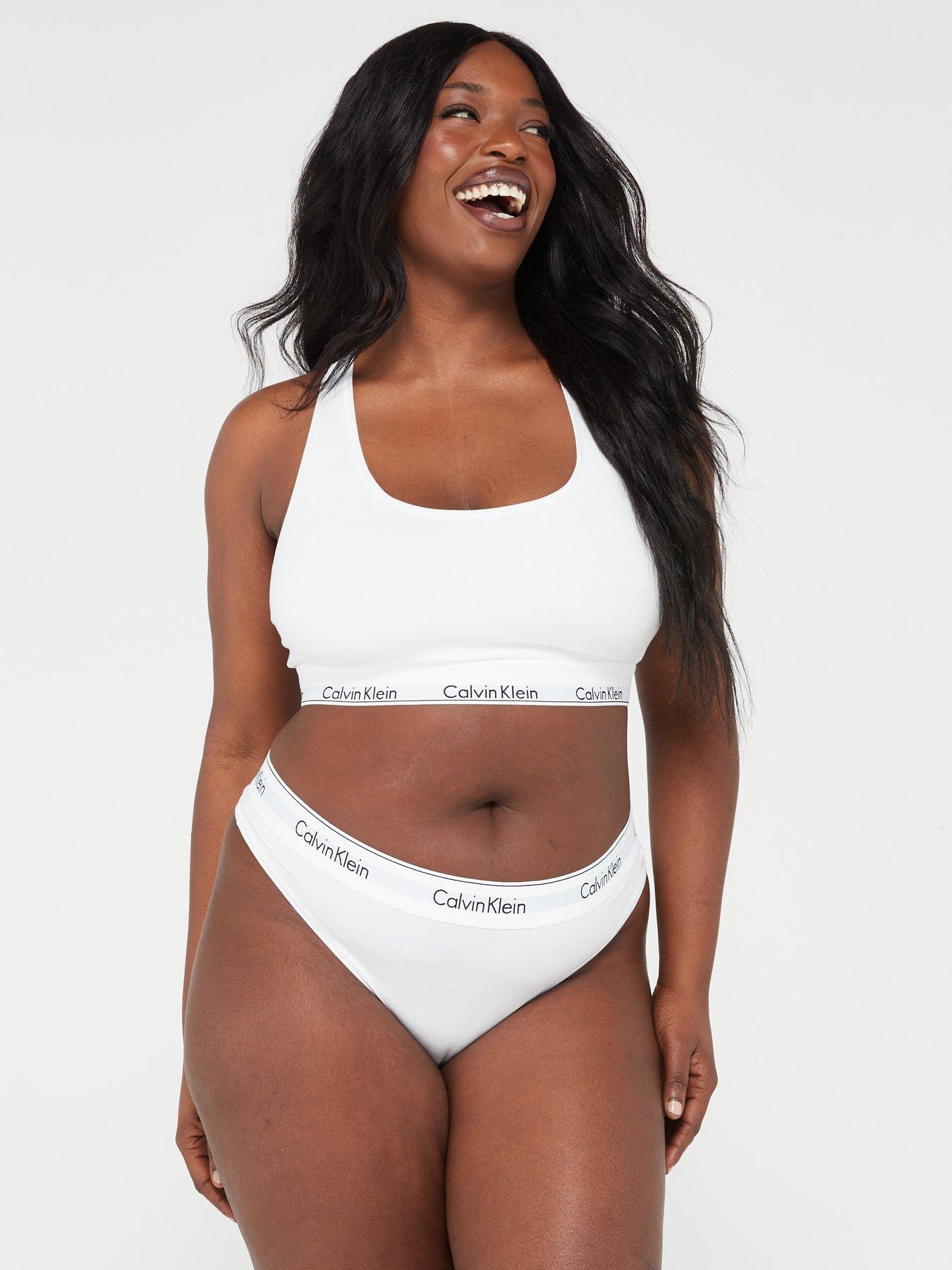 Calvin Klein Curve Modern Cotton Thong - White