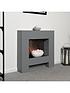  image of adam-fires-fireplaces-cubist-grey-electric-suite