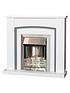  image of adam-fires-fireplaces-chilton-white-grey-fireplace-with-helios-brushed-steel-electric-fire