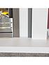  image of adam-fires-fireplaces-chilton-white-grey-fireplace-with-helios-brushed-steel-electric-fire