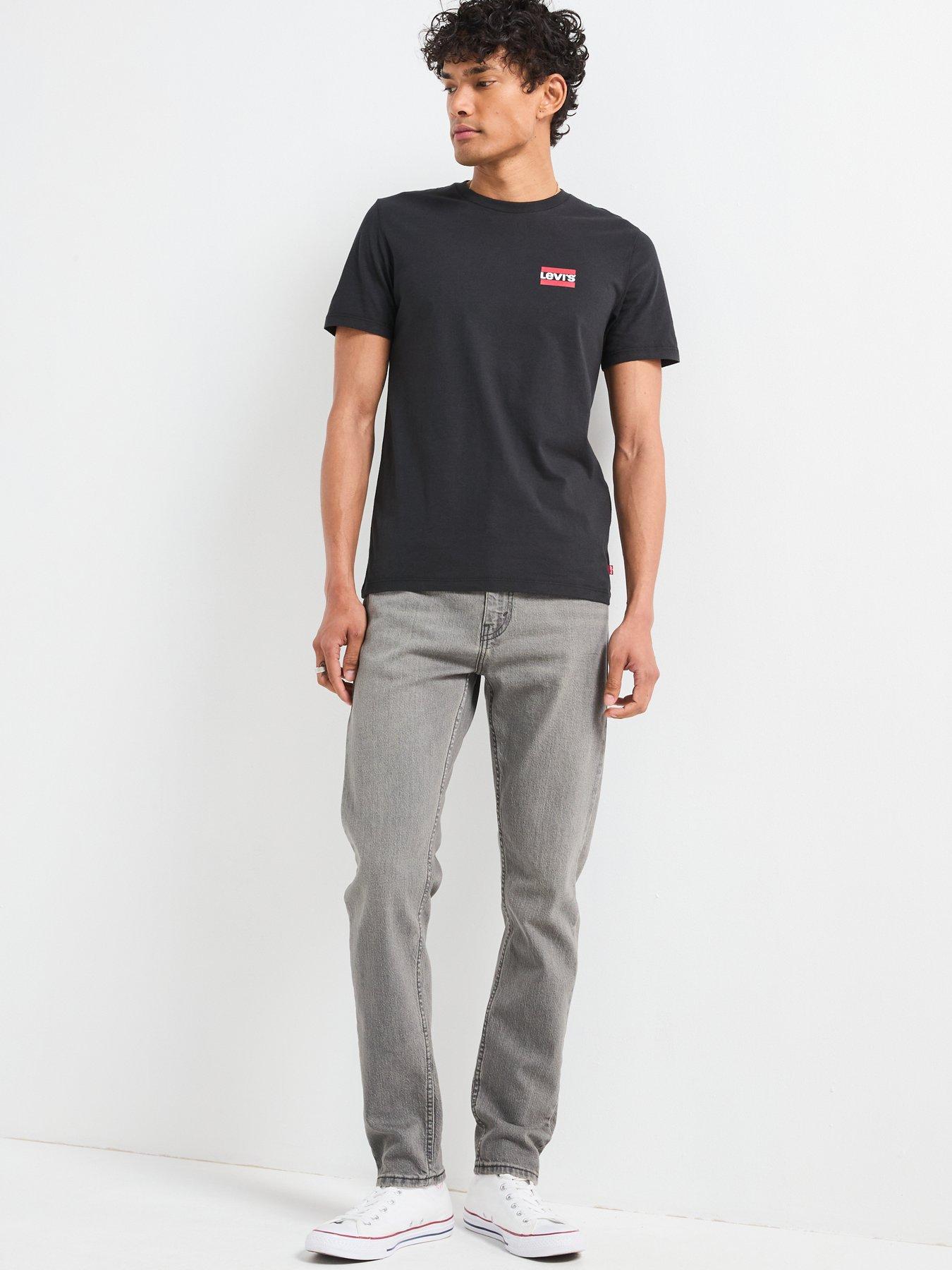 Image 4 of 7 of Levi's Mens 2 Pack Logo Crew Neck T-Shirts - White/Black