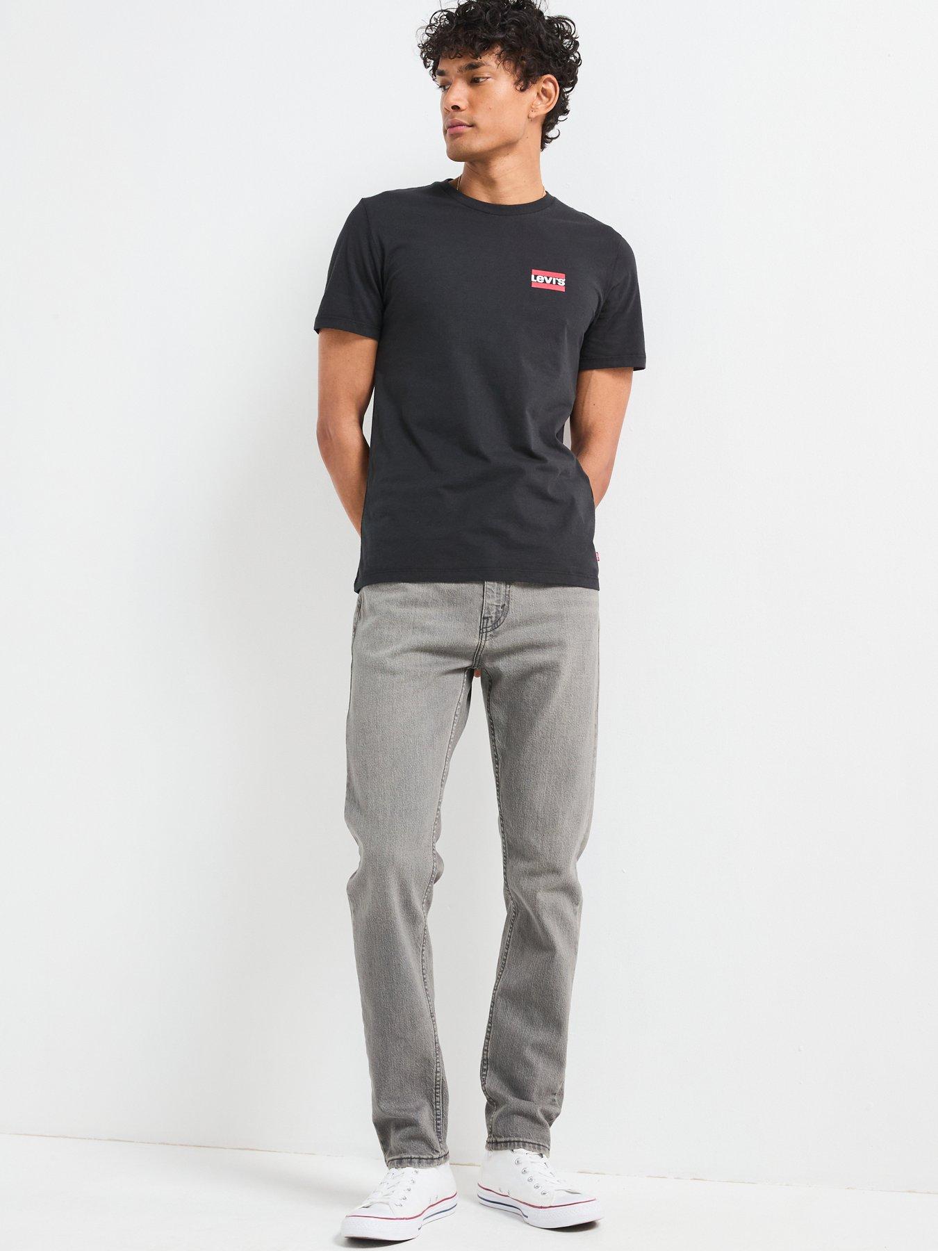 Image 5 of 7 of Levi's Mens 2 Pack Logo Crew Neck T-Shirts - White/Black