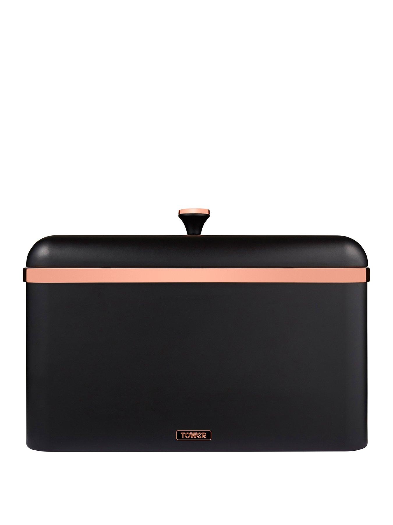 Tower Cavaletto Bread Bin Black