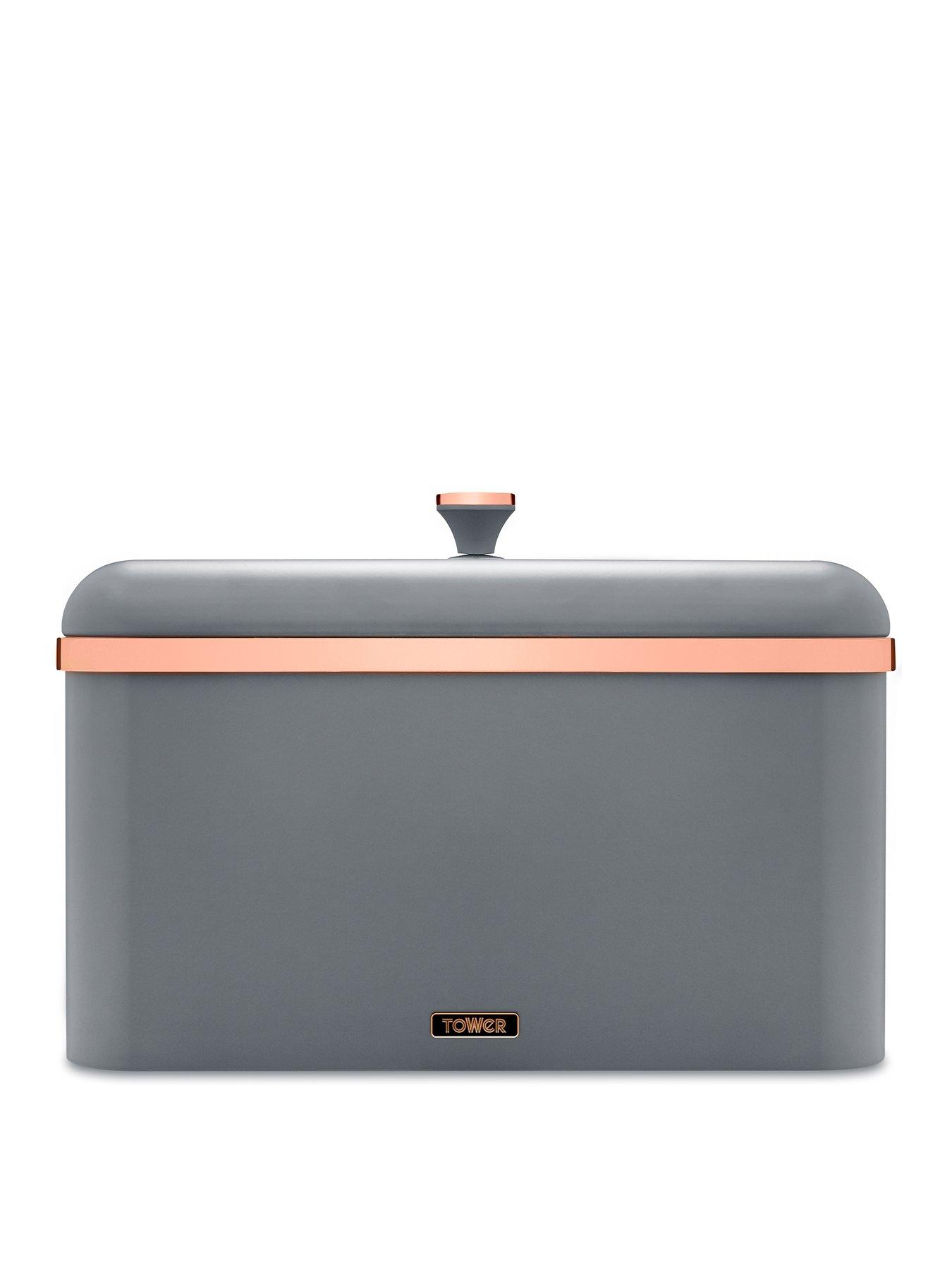 Tower Cavaletto Bread Bin - Grey