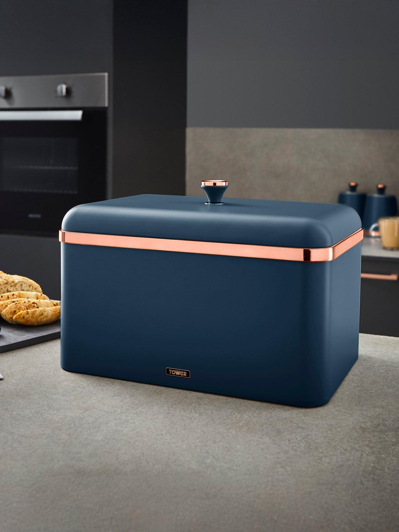 Tower Cavaletto Bread Bin - Blue