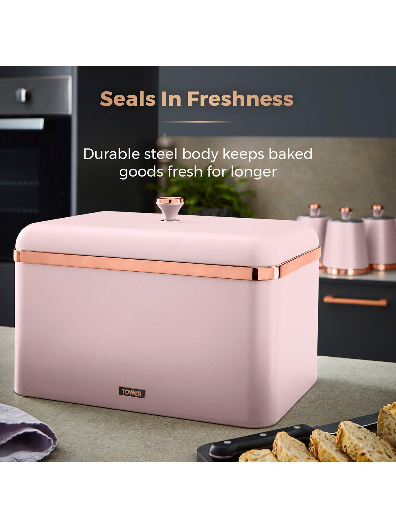 Bread Bin Tower Kettle And Toaster Set Rose Gold Tower Cavaletto